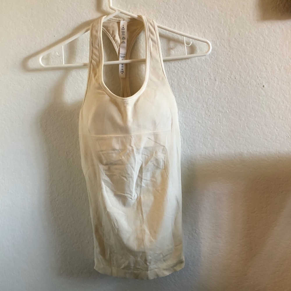 Lululemon Cream Racerback Top
